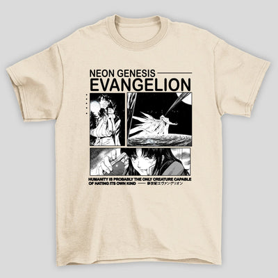 Camiseta Básica Unissex Neon End Genesis Evangelion Misato Katsuragi Japonese Humanity