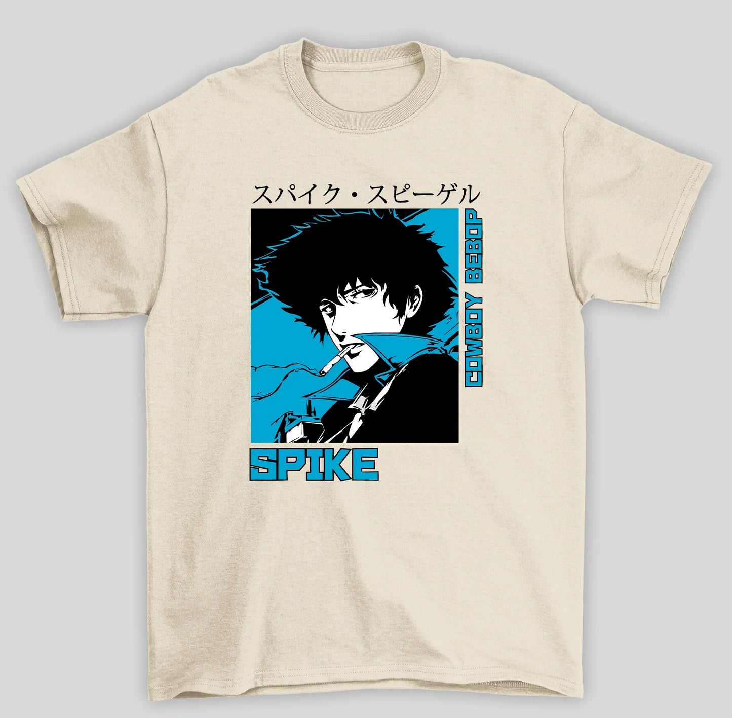 Camiseta Básica Unissex Cowboy Bepop Spike- pérola
