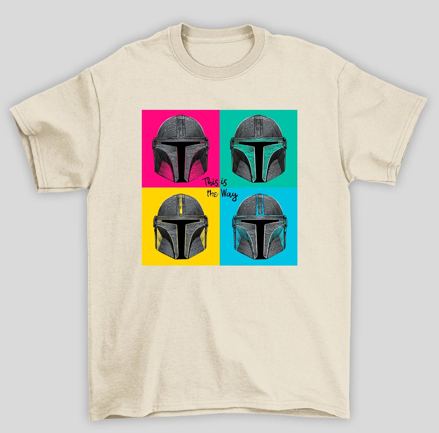 Camiseta Básica Unissex The Mandalorian Capacetes Pop