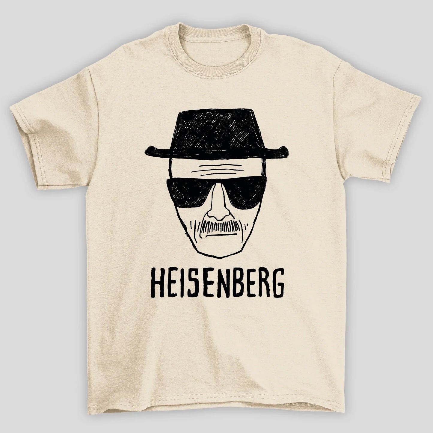 Camiseta Básica Unissex Breaking Bad Heisenberg Desenho Rosto