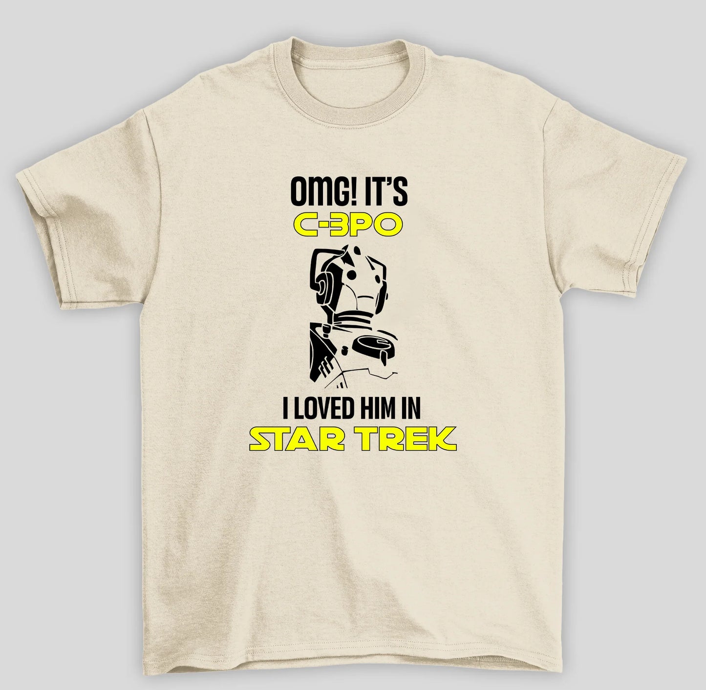 Camiseta Básica Unissex Star Trek C3PO Robo Dr Who