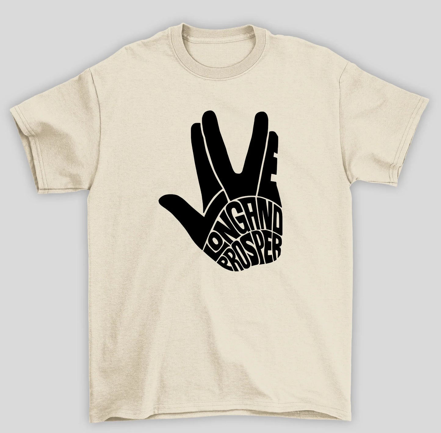 Camiseta Básica Unissex Star Trek Live Longand Prosper