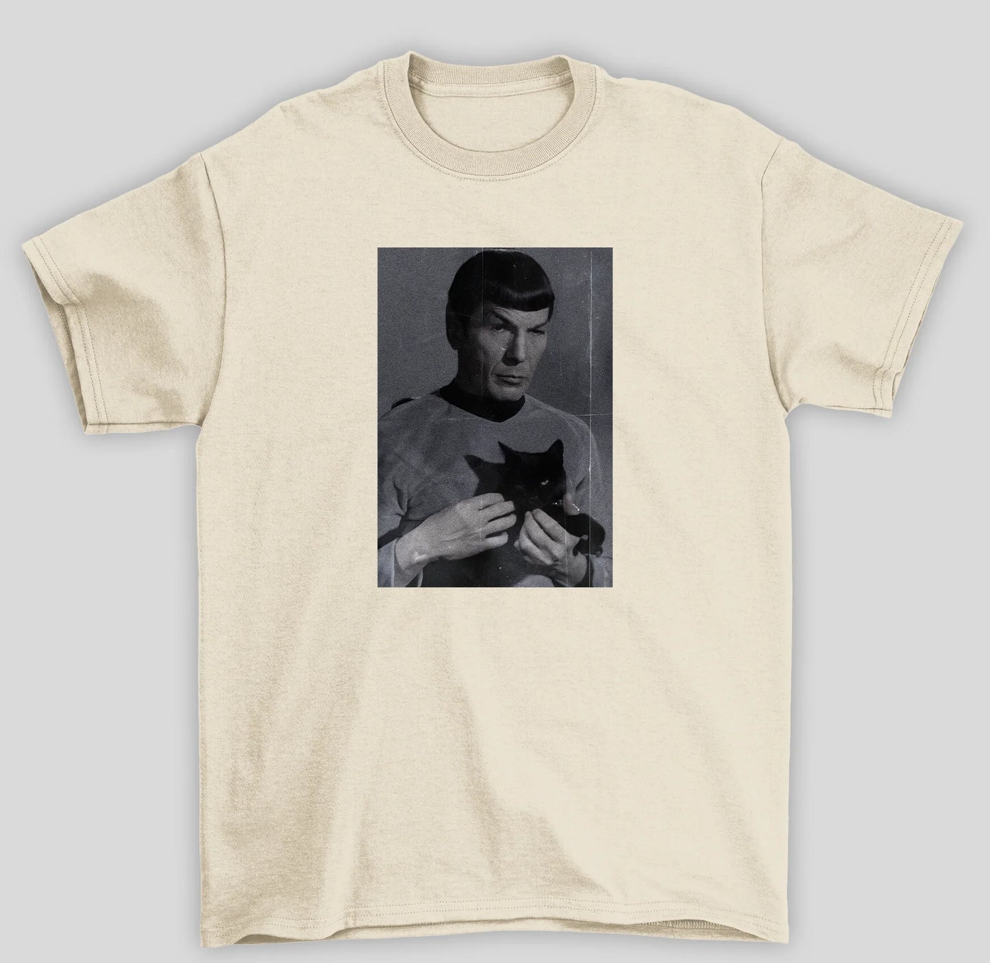 Camiseta Básica Unissex Star Trek Spook Gato