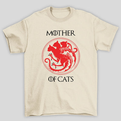 Camiseta Básica Unissex Mother Of Cats Game Of Thrones