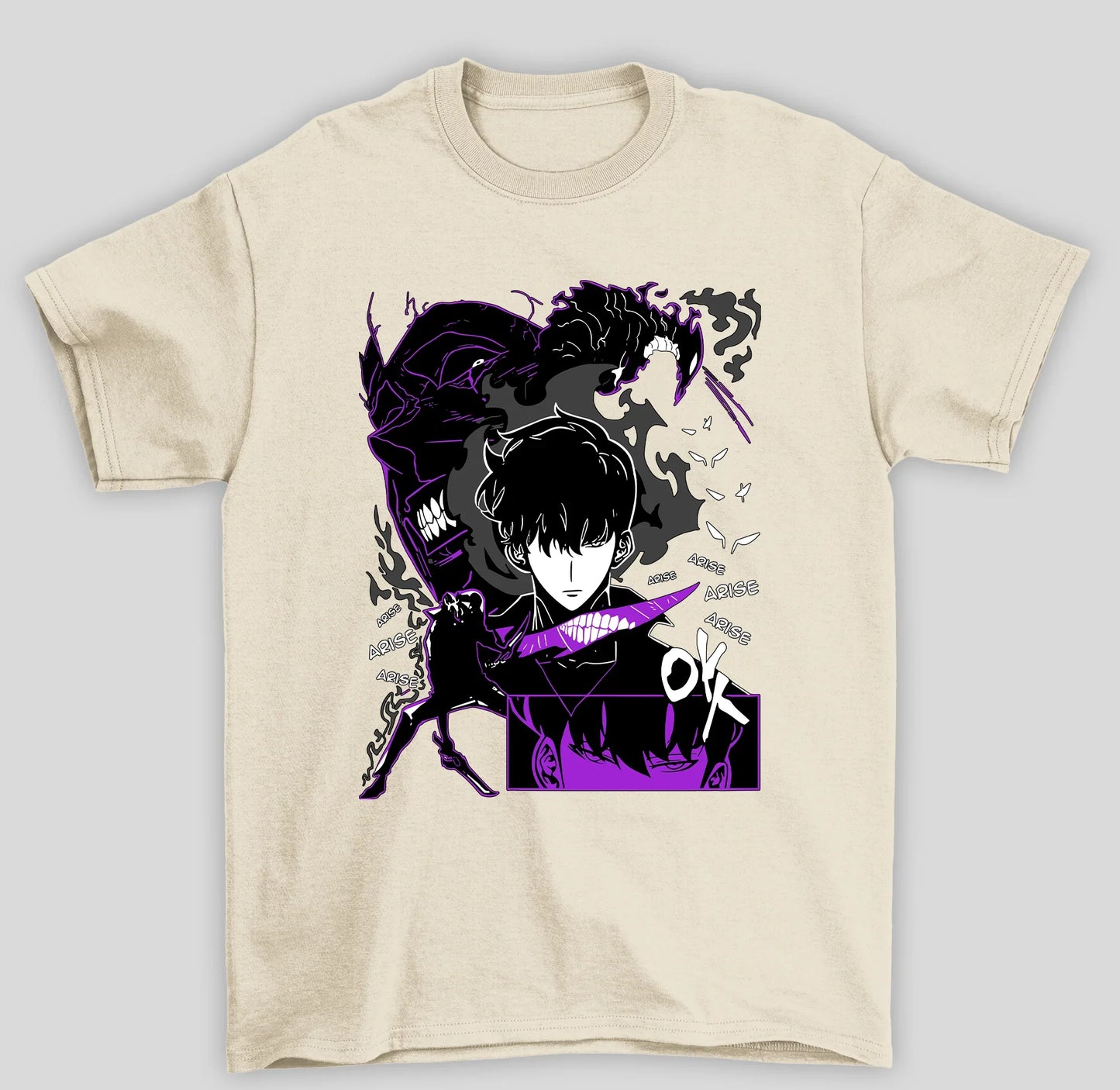 Camiseta Básica Unissex Solo Leveling Sung Ok