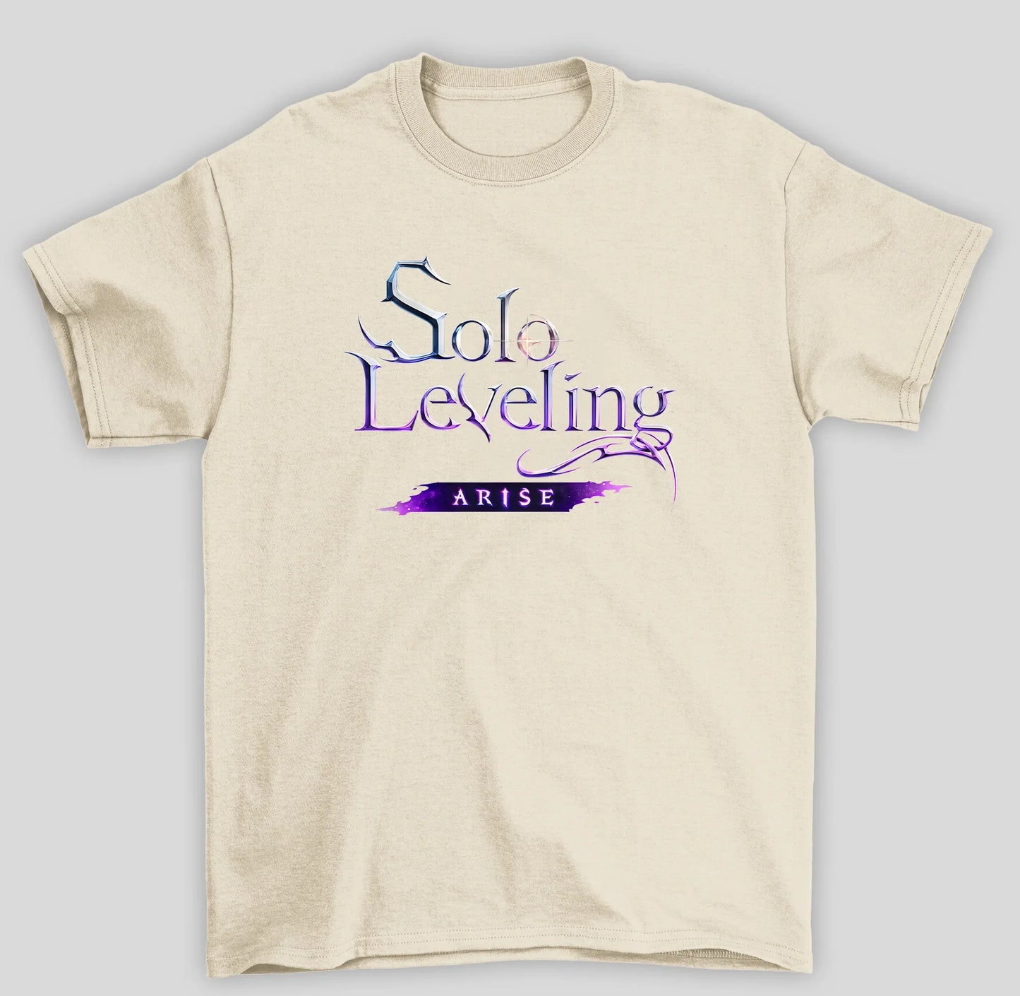 Camiseta Básica Unissex Solo Leveling Arise Logo