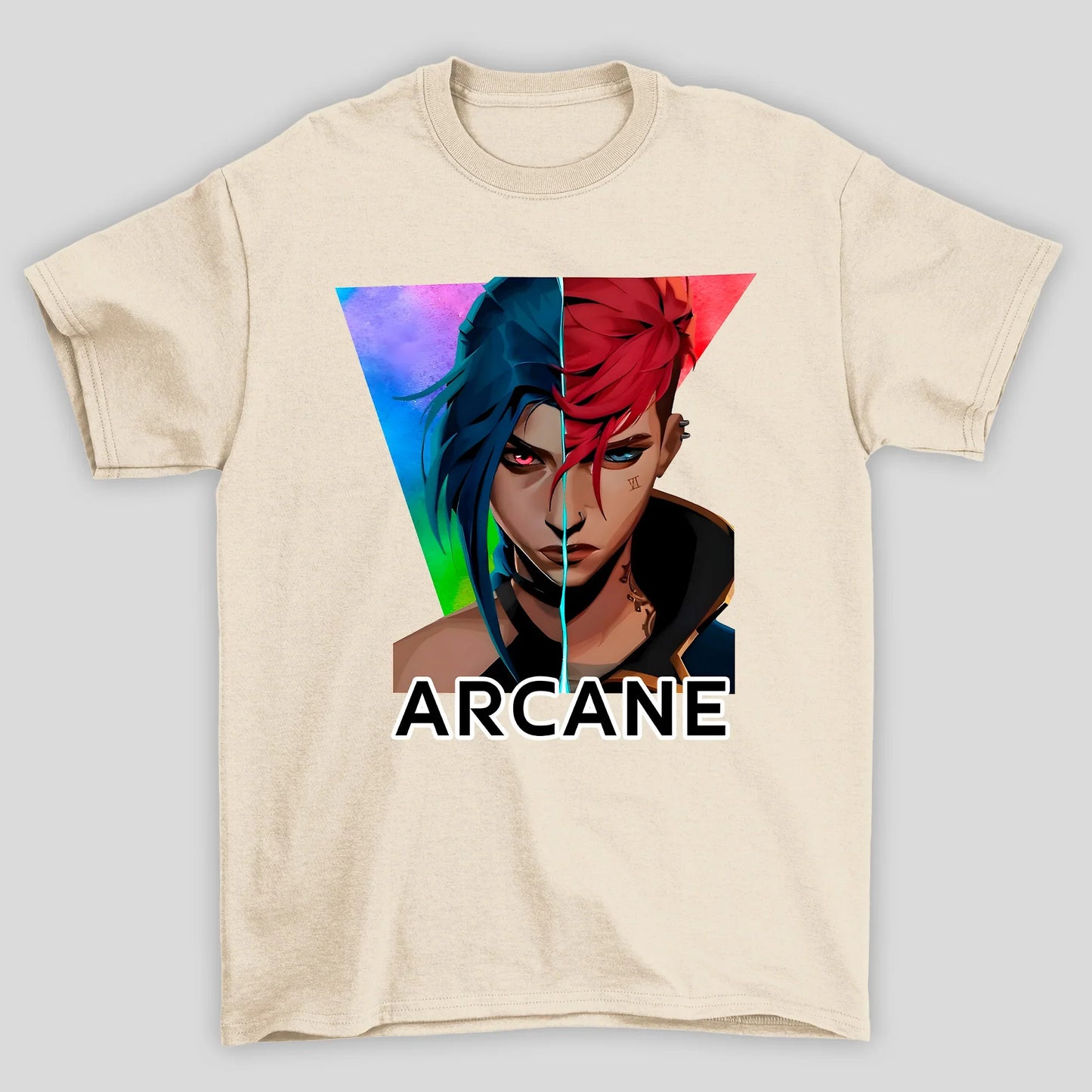 Camiseta Básica Unissex Arcane Jinx VI Rosto