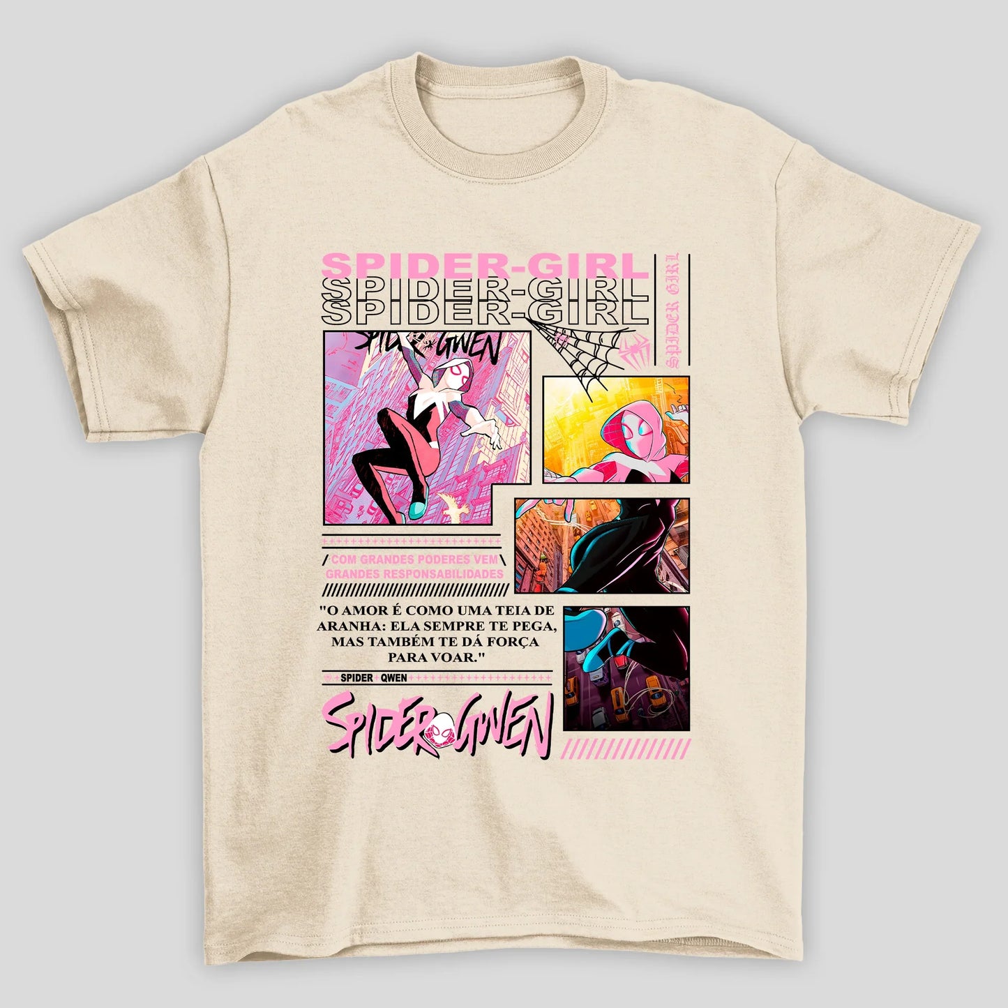 Camiseta Básica Unissex Spider Girl