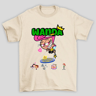 Camiseta Básica Unissex Wanda Padrinhos Mágicos