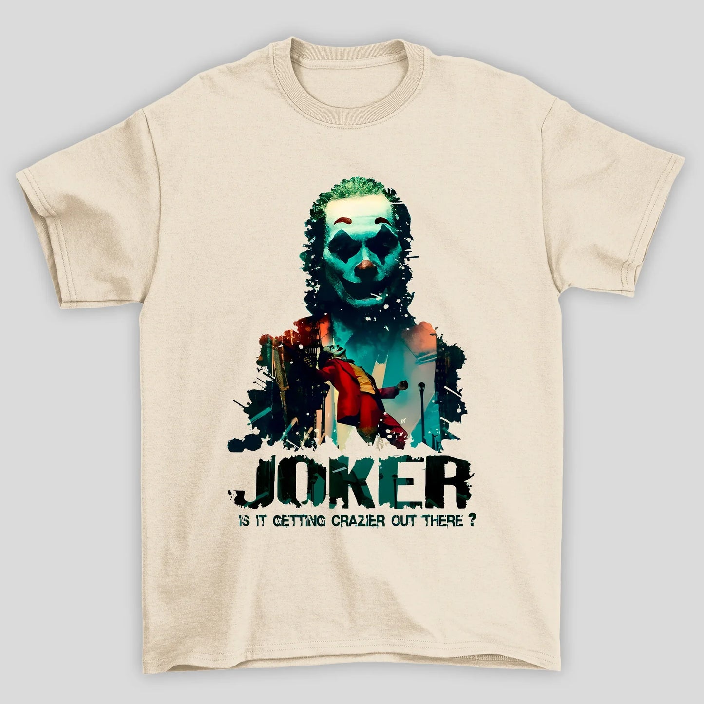 Camiseta Básica Unissex Joker Respingos Tinta