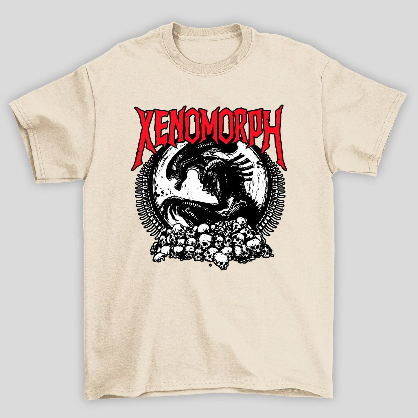 Camiseta Básica Unissex Alien Xenomorph Cranios