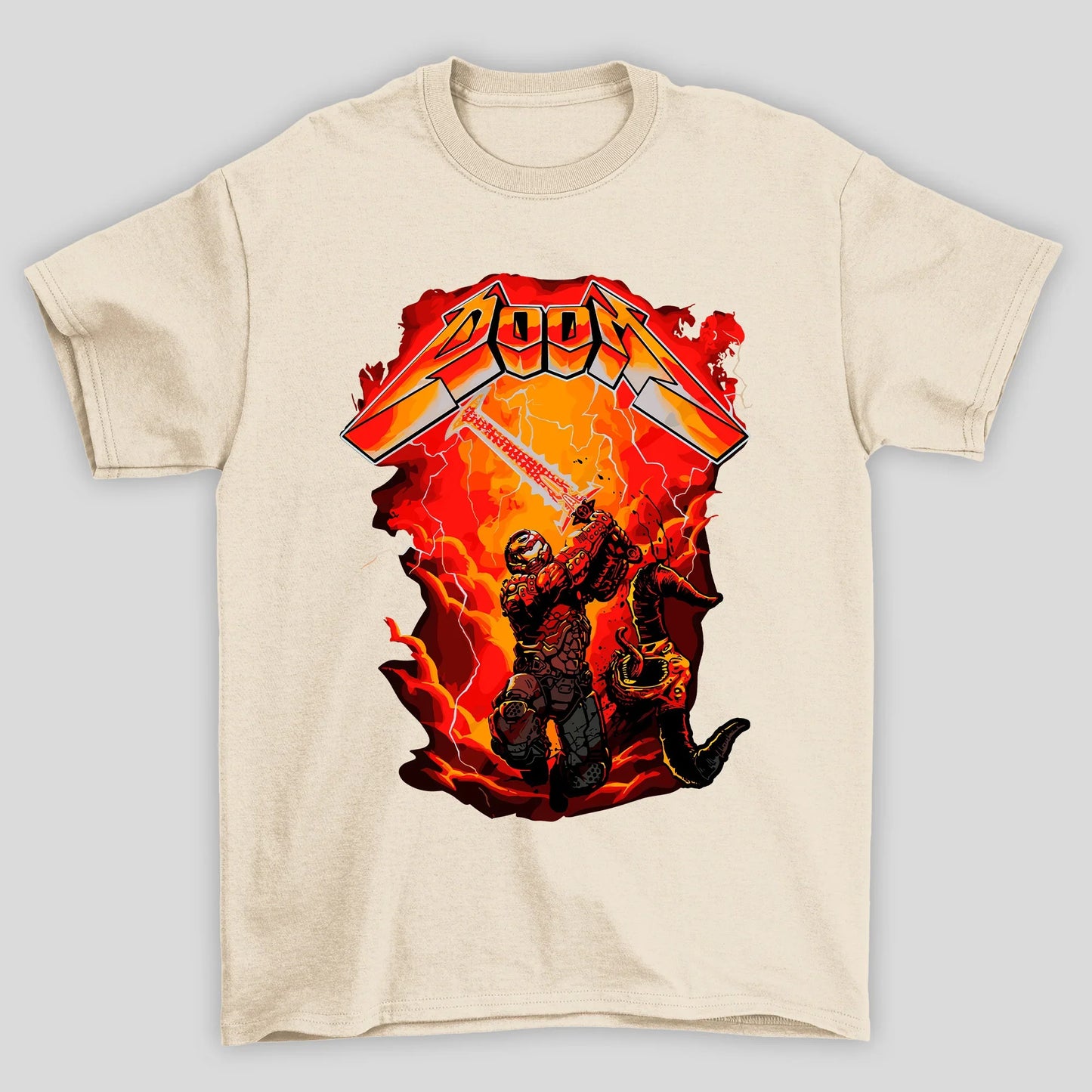 Camiseta Básica Unissex Doom Attack
