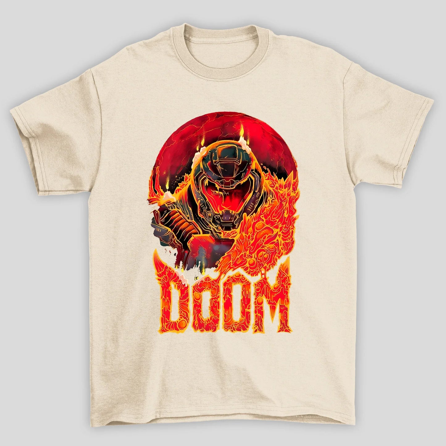 Camiseta Básica Unissex Doom Fire