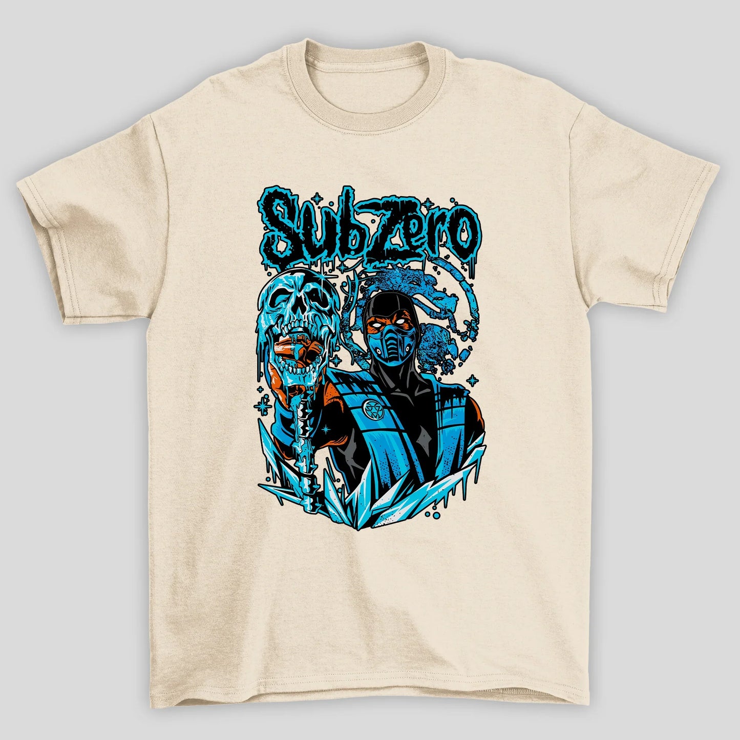 Camiseta Básica Unissex Mortal Kombat Ninja Subzero