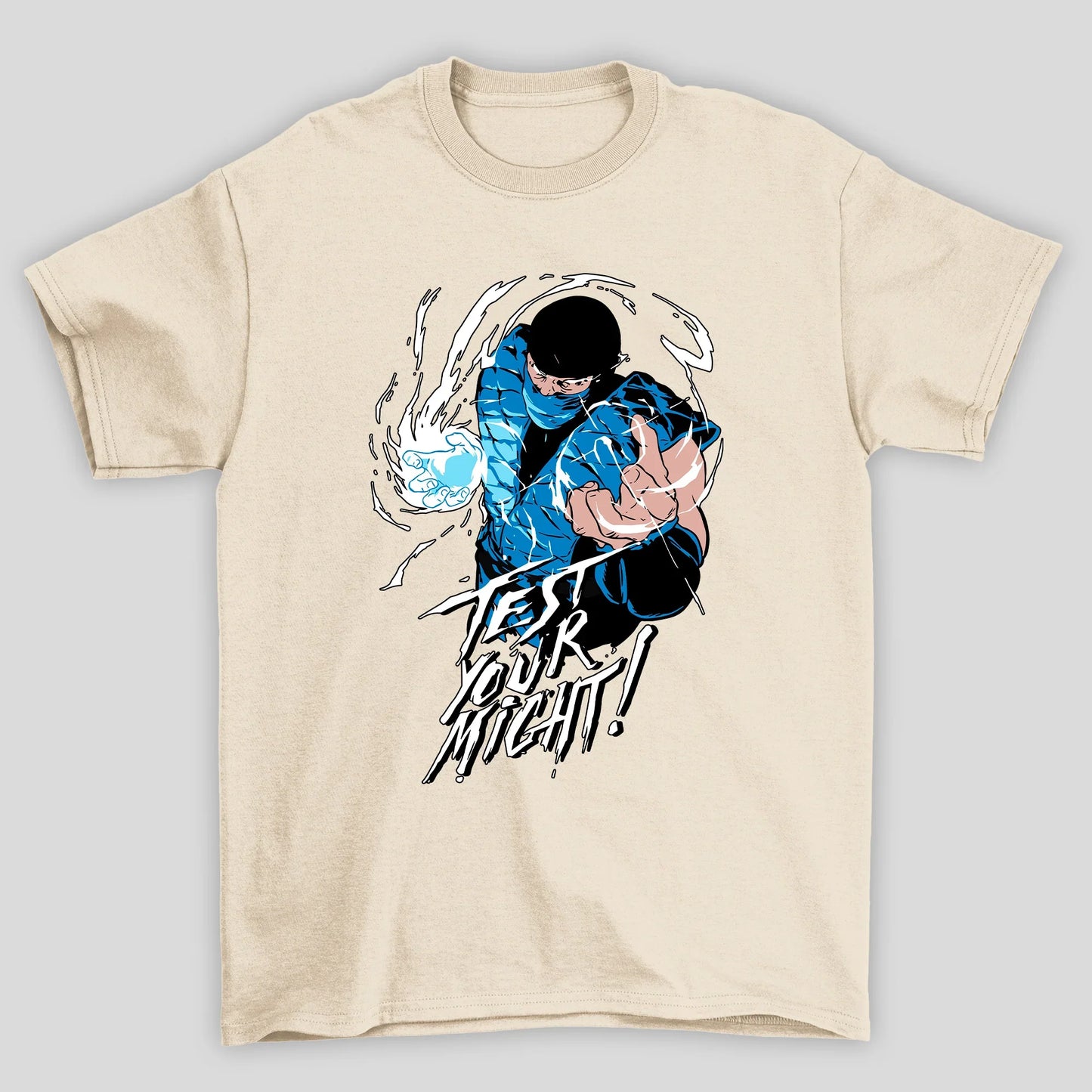 Camiseta Básica Unissex Mortal Kombat Test Your Might Subzero