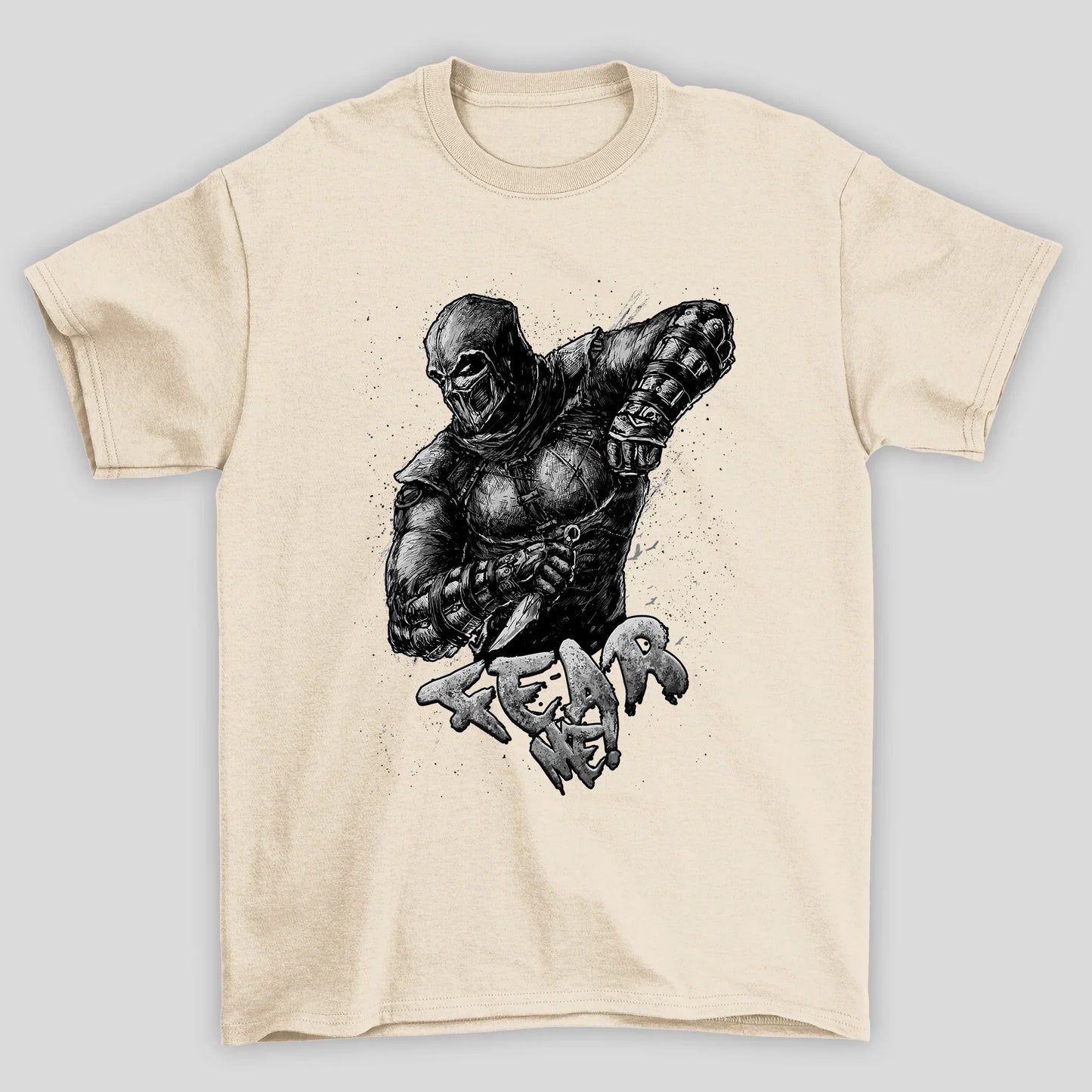 Camiseta Básica Unissex Mortal Kombat Noob Saibot Fear Me !