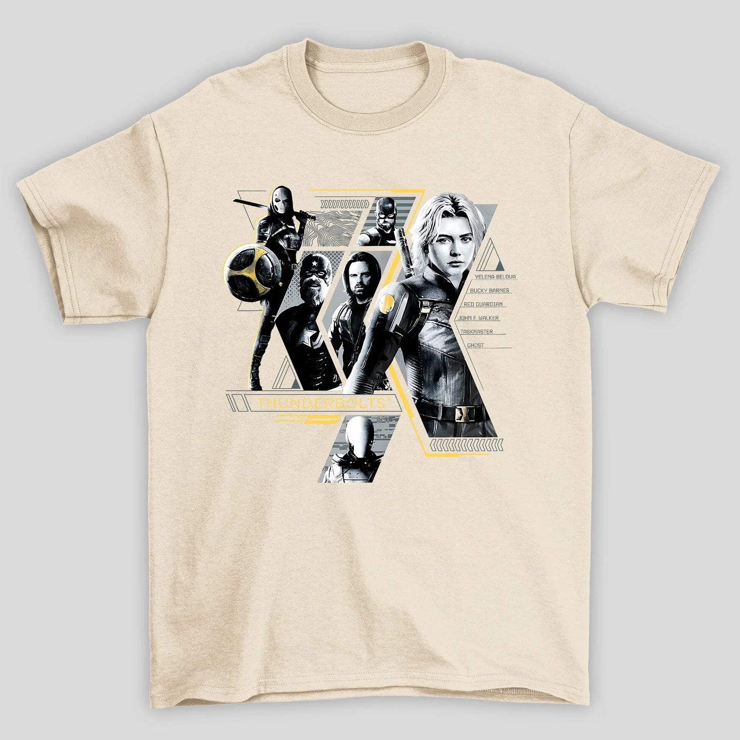 Camiseta Básica Unissex Tunderbolts Personagens Filme