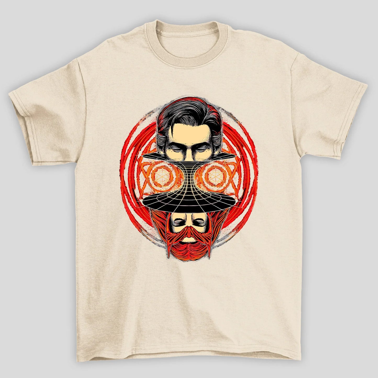 Camiseta Básica Unissex Dr Strange e Feitiçeira Escarlate