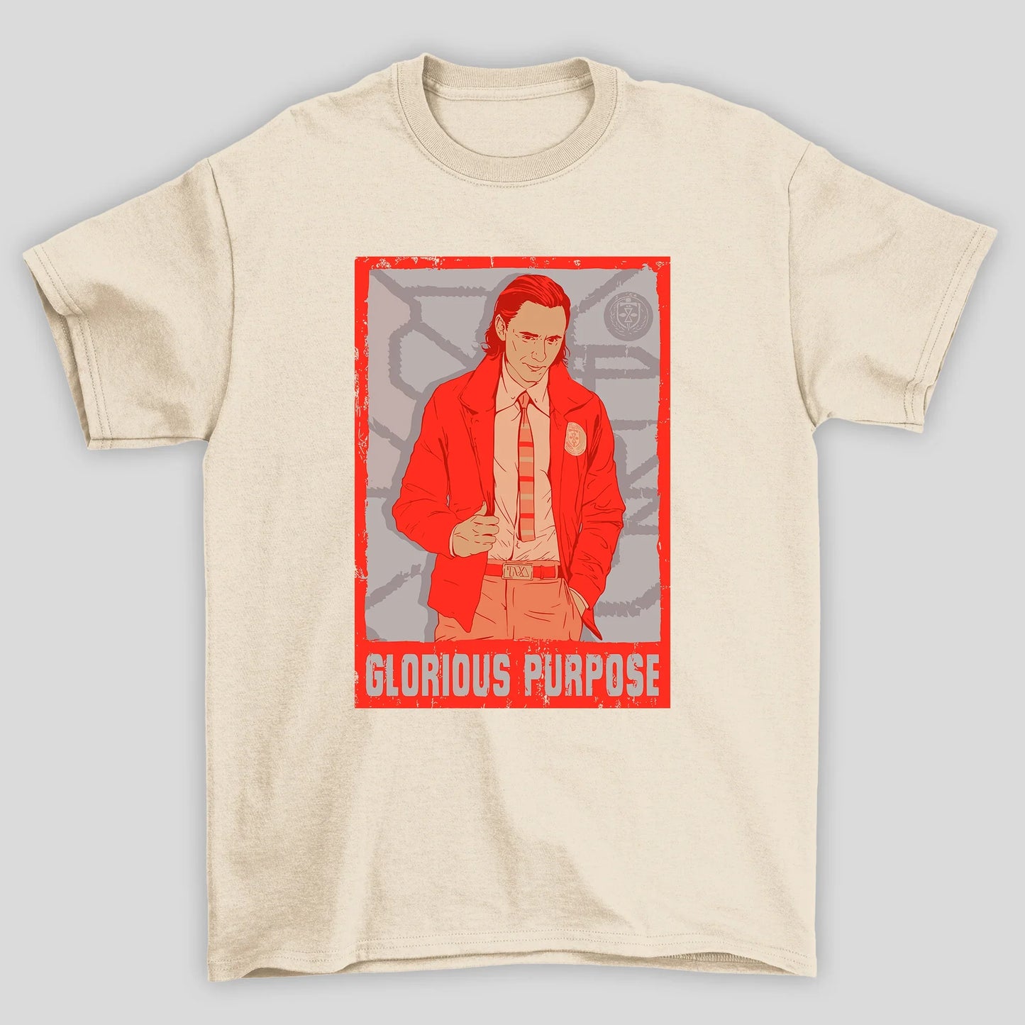 Camiseta Básica Unissex Poster Glorious Purpose Loki