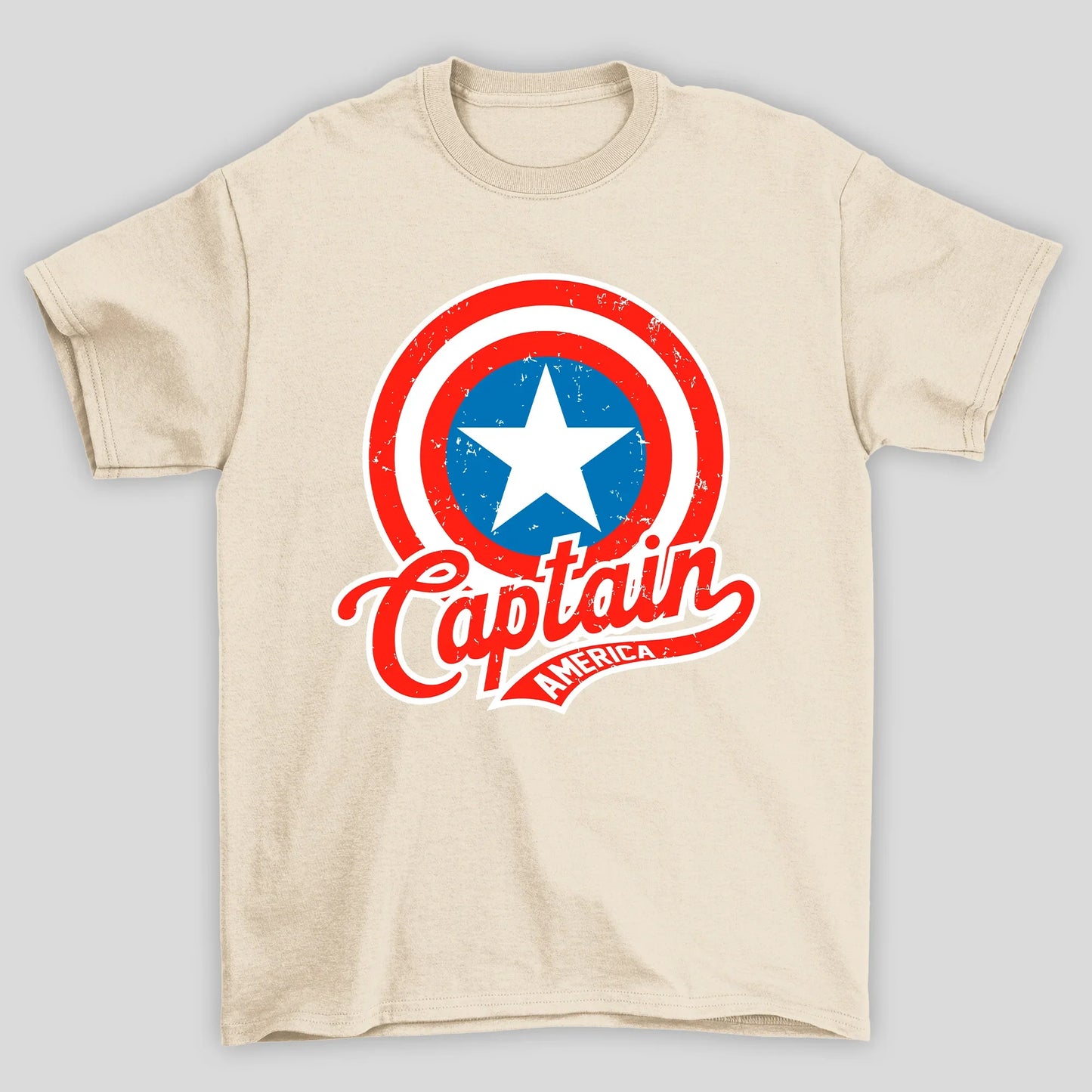 Camiseta Básica Unissex Escudo Capitao America