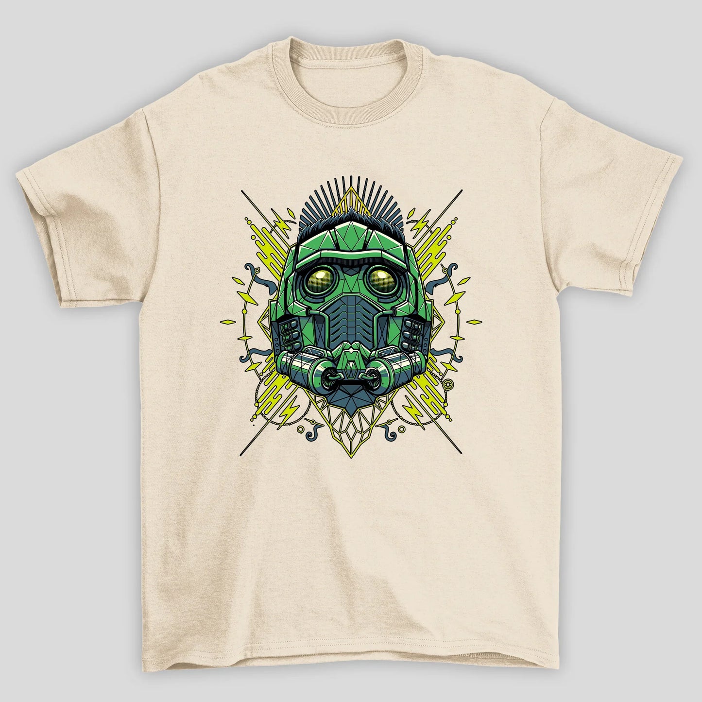 Camiseta Básica Unissex Capacete Sr Das Estrelas Guardioes Da Galaxia