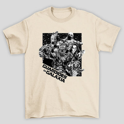 Camiseta Básica Unissex Desenho Personagens Guardioes Da Galaxia