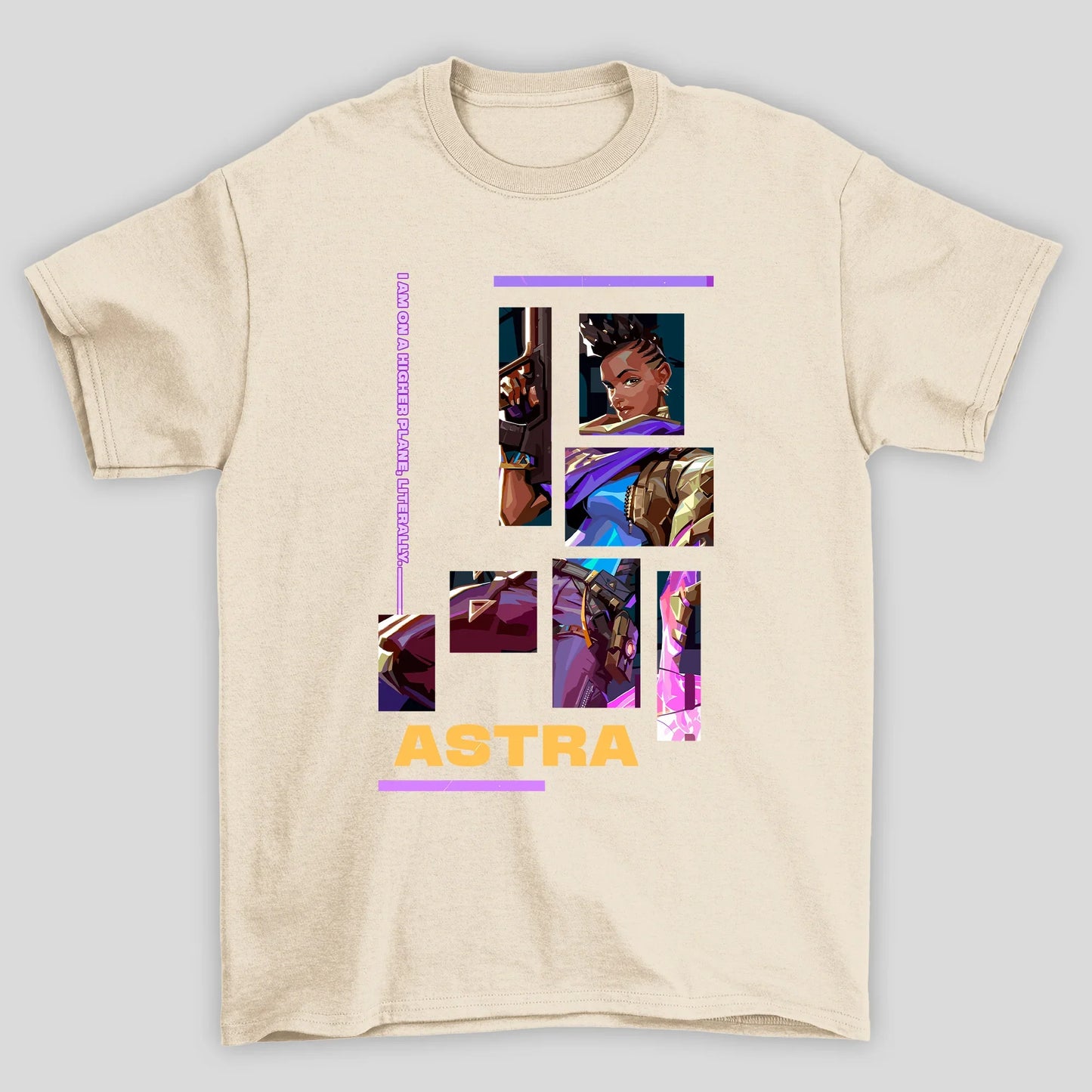 Camiseta Básica Unissex Astra Quadrados Valorant