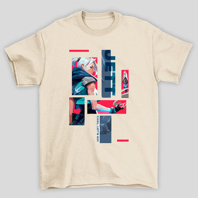 Camiseta Básica Unissex Jett Quadrados Valorant