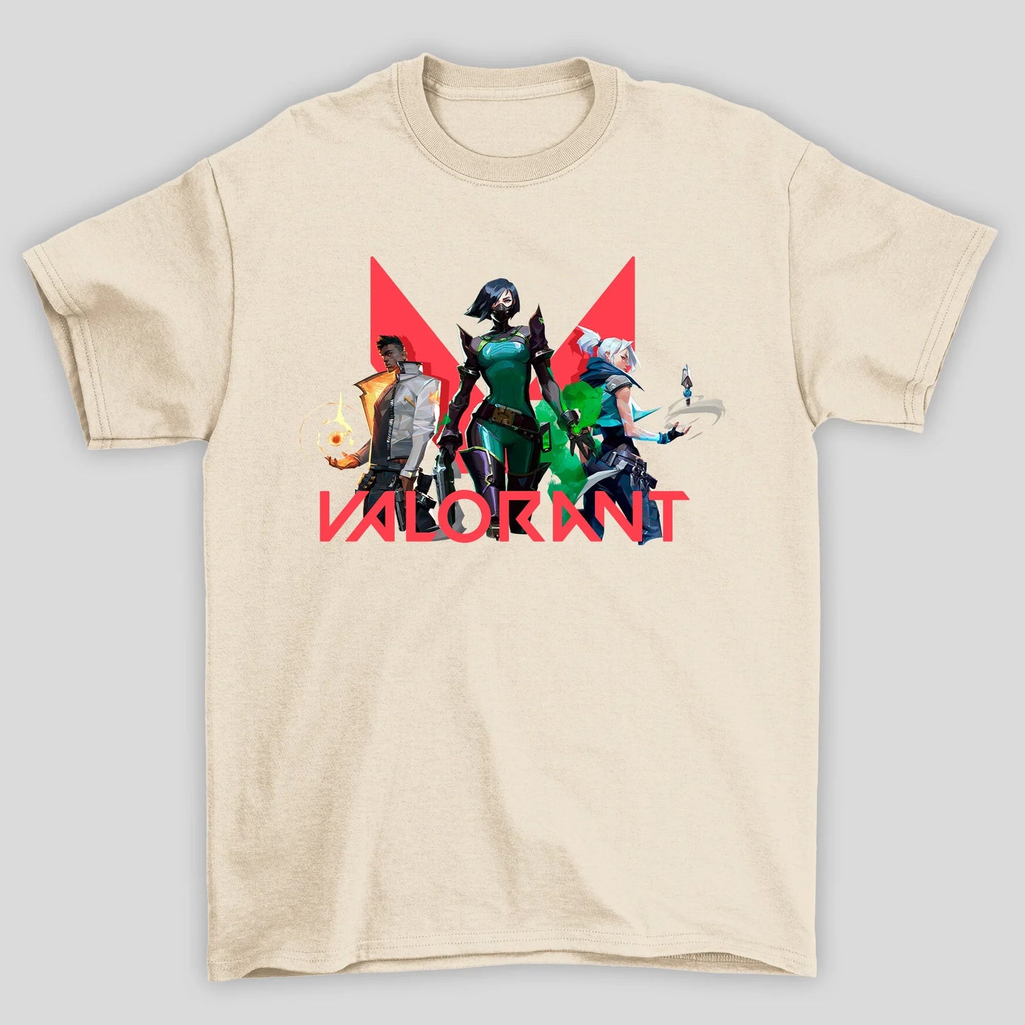 Camiseta Básica Unissex Logo Personagens Valorant