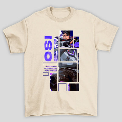 Camiseta Básica Unissex Iso Quadrados Valorant