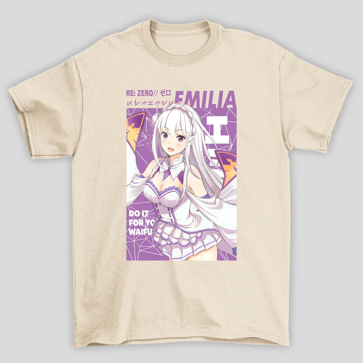 Camiseta Básica Unissex Emilia Do It For Your Waifu Re Zero