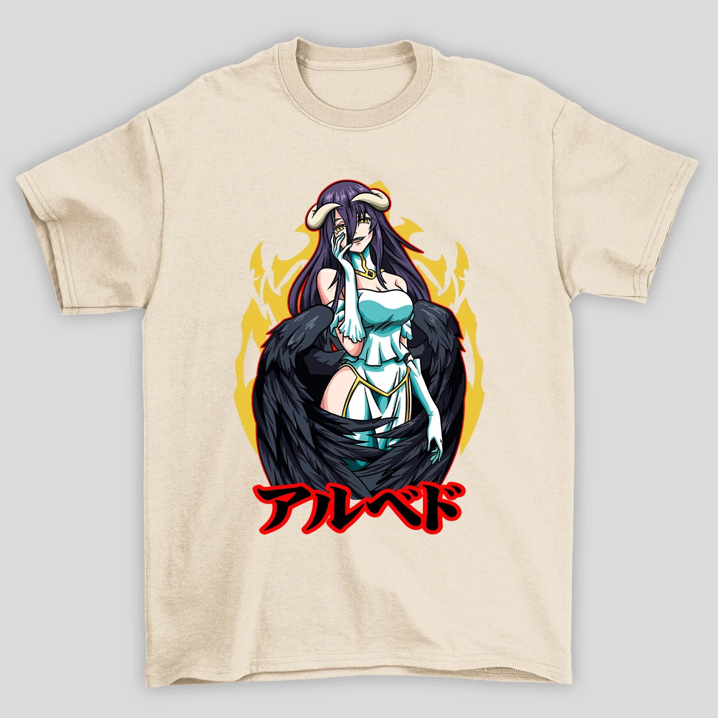 Camiseta Básica Unissex Overlord Albedo Kanji