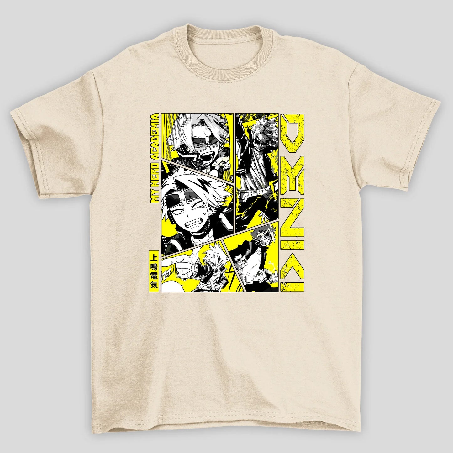 Camiseta Básica Unissex Denki Colagem Boku No Hero