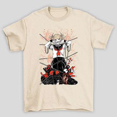 Camiseta Básica Unissex Himiko Toga Correntes Boku No Hero