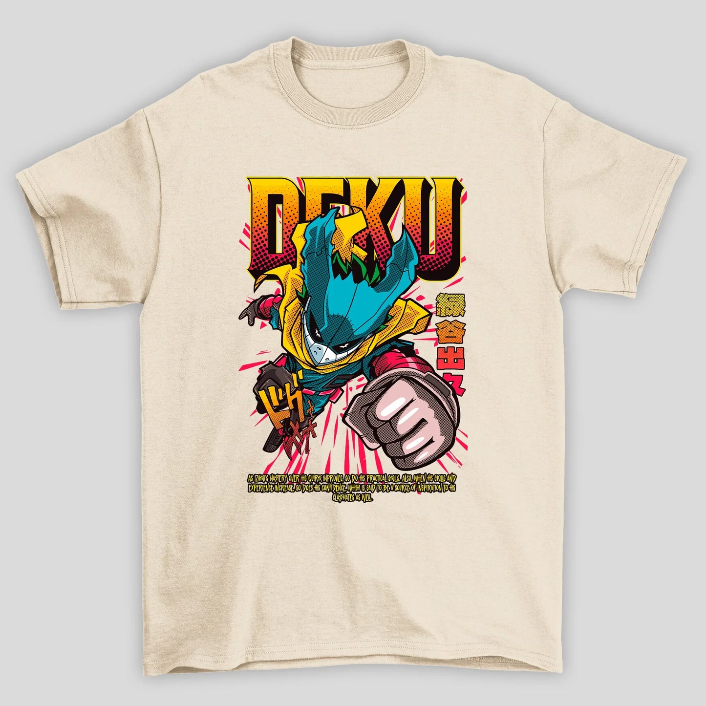 Camiseta Básica Unissex Devil Deku Soco Boku No Hero