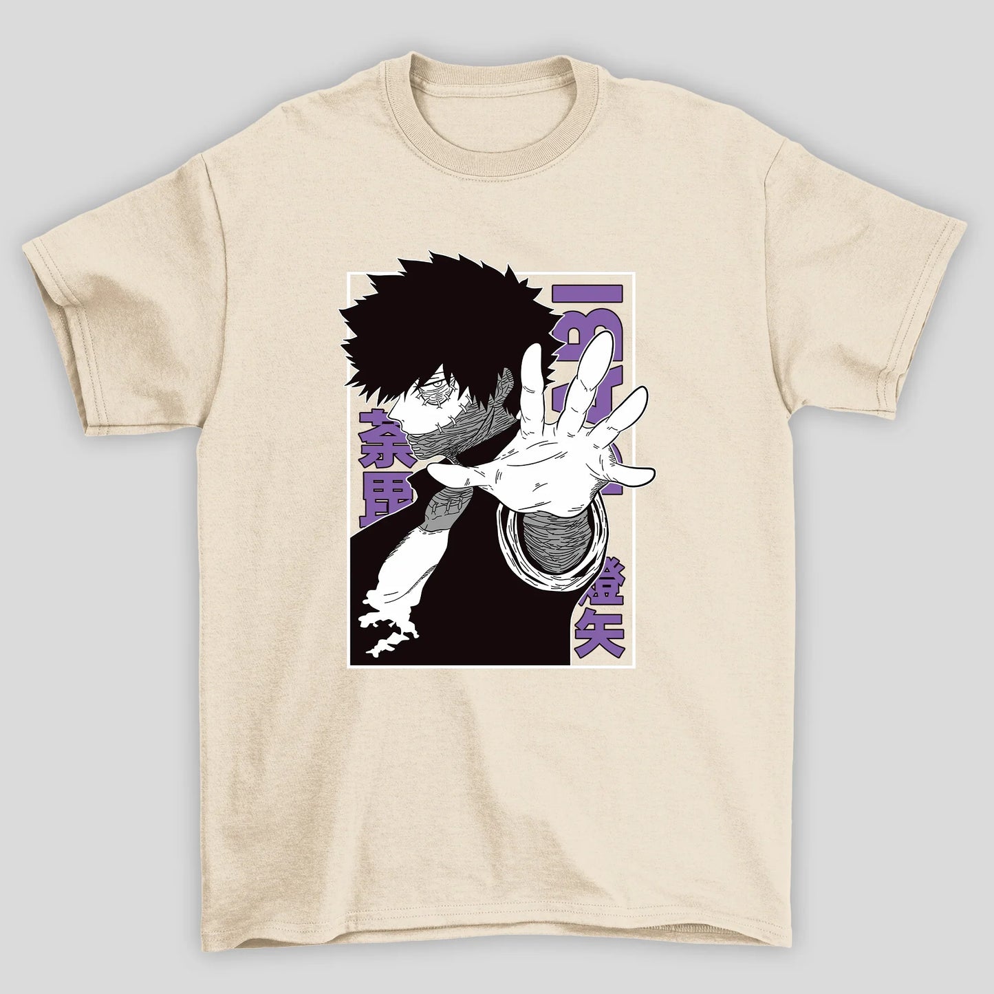 Camiseta Básica Unissex Dabi Kanji Rosto Boku No Hero