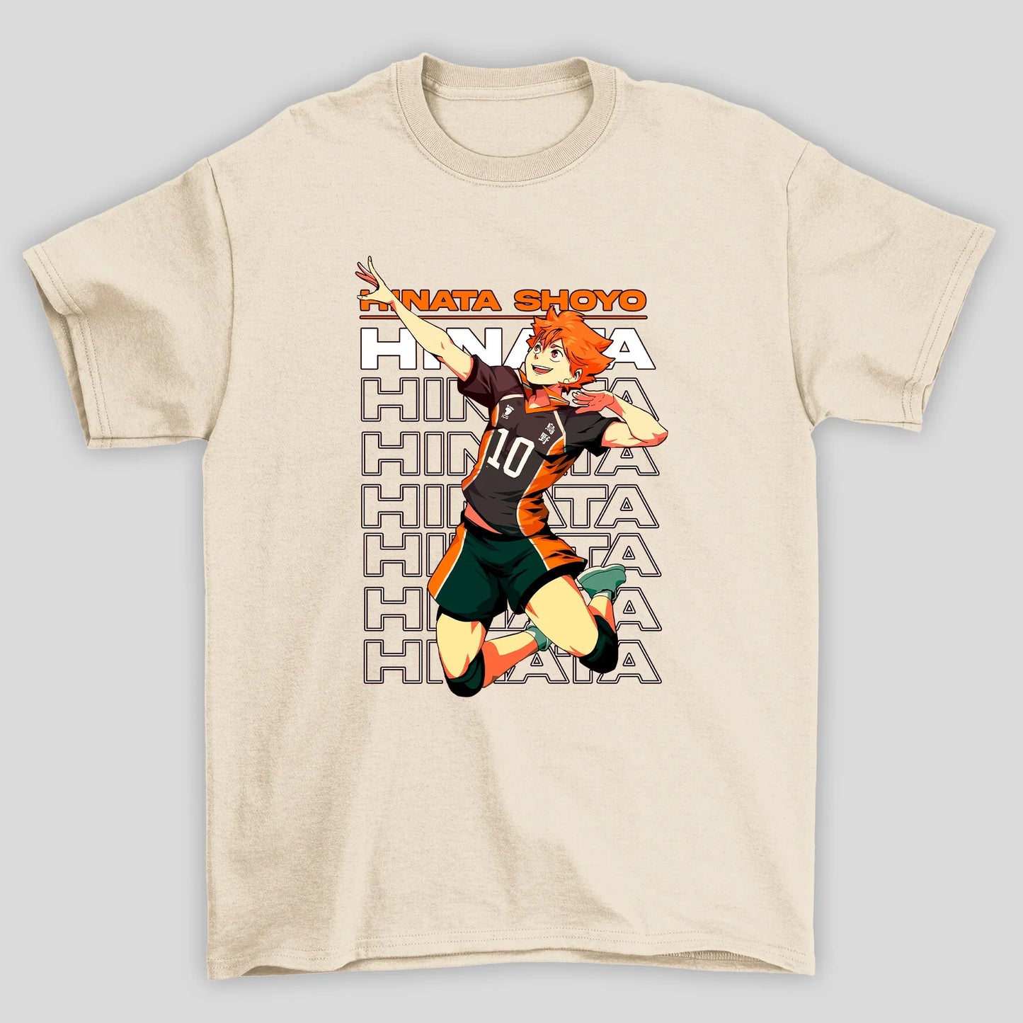 Camiseta Básica Unissex Hinata Shoyo Pulo Haikyuu