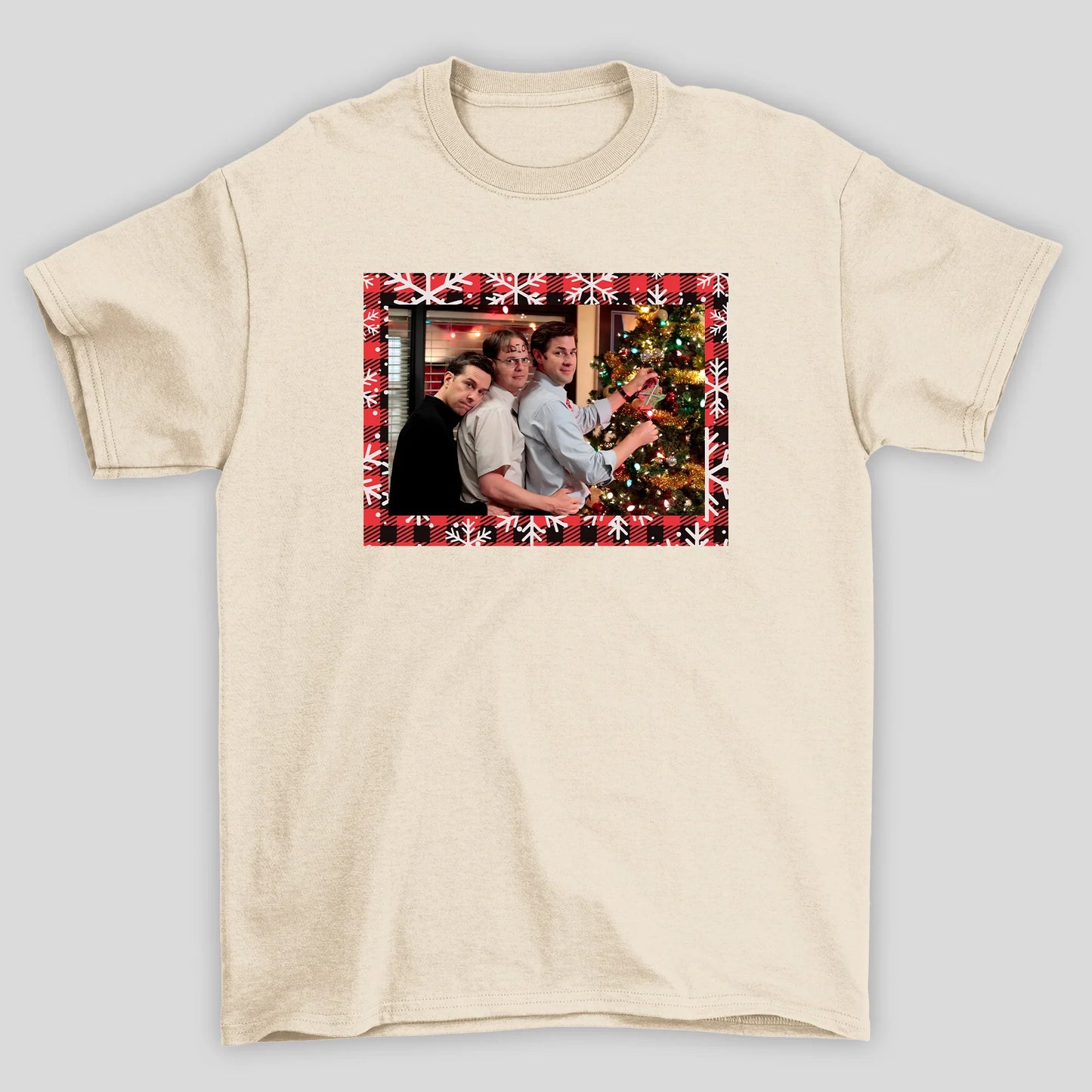 Camiseta Básica Unissex The Office Cartão de Natal
