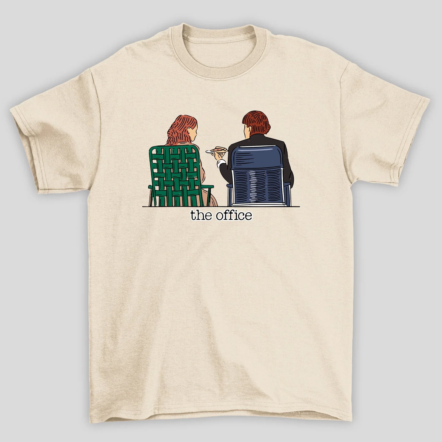 Camiseta Básica Unissex The Office Jim e Pam