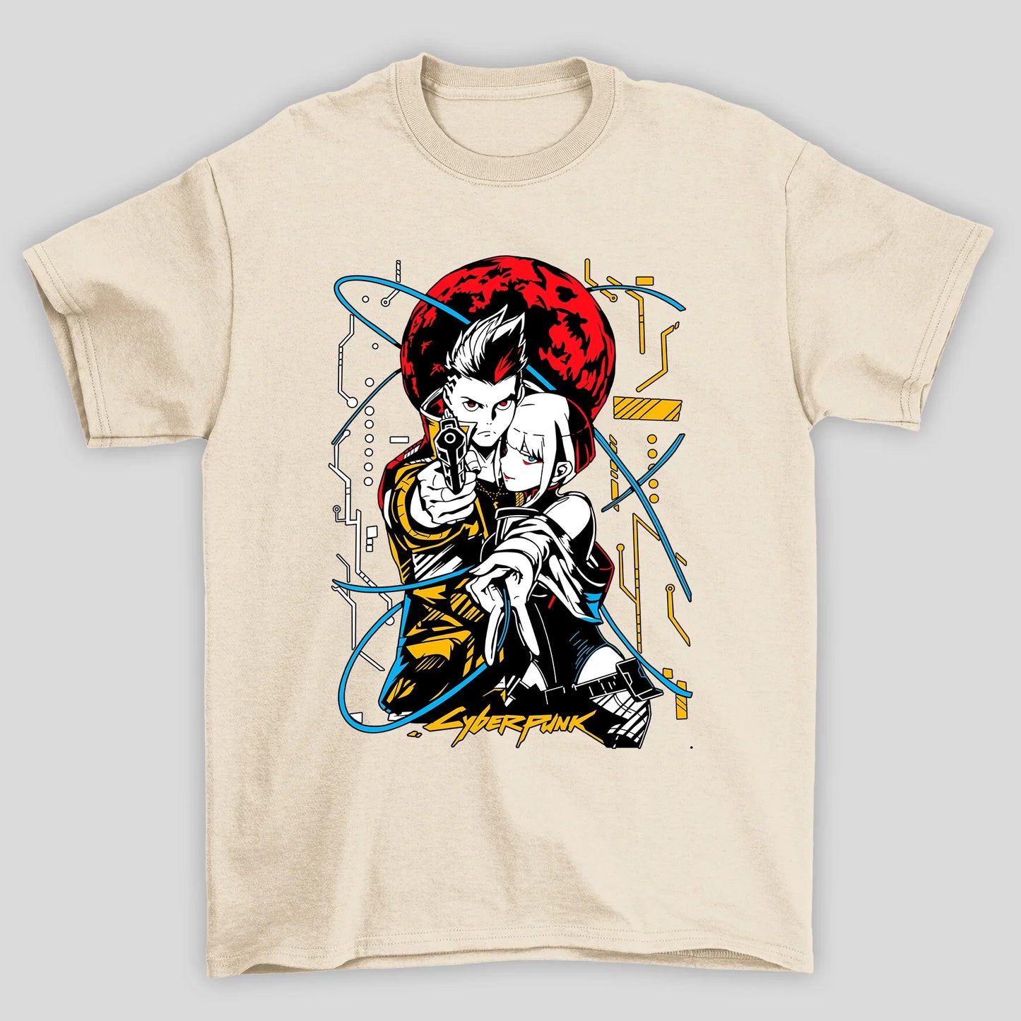 Camiseta Básica Unissex David E Luck Cyberpunk Edgedruuners