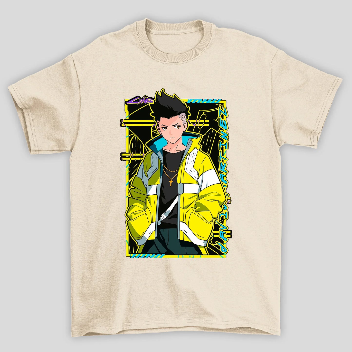 Camiseta Básica Unissex David Cyberpunk Edgedruuners