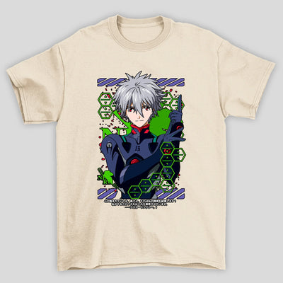 Camiseta Básica Unissex Kaworu Emergency Evangelion