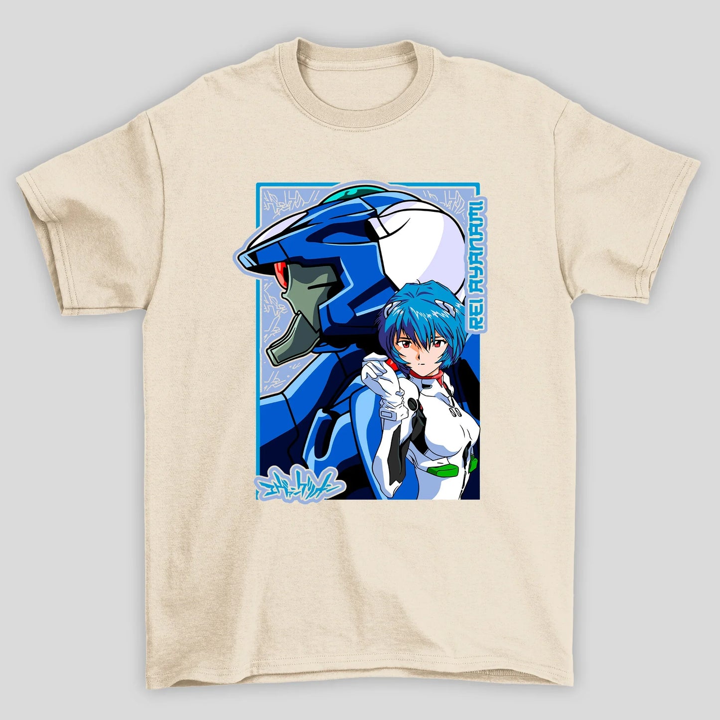 Camiseta Básica Unissex Rei Mecha Evangelion