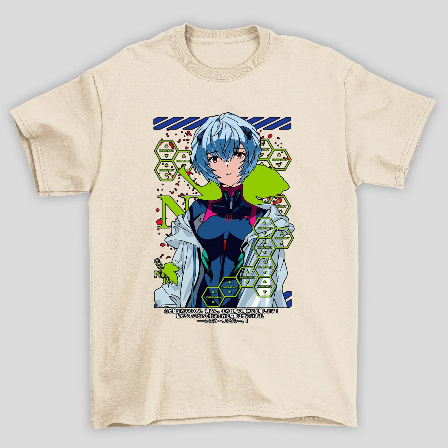 Camiseta Básica Unissex Rei Emergency Evangelion