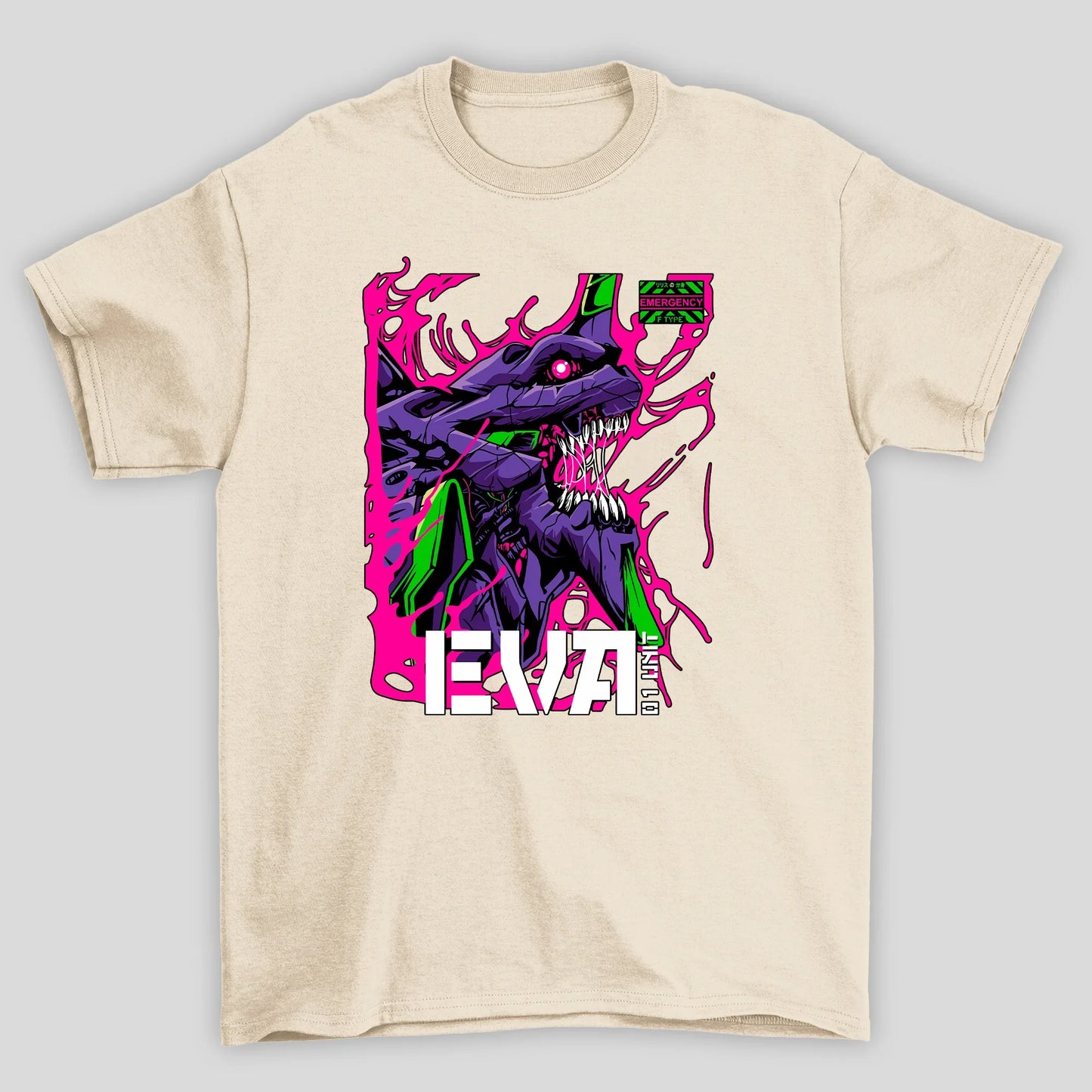 Camiseta Básica Unissex Mecha Eva 01 Evangelion