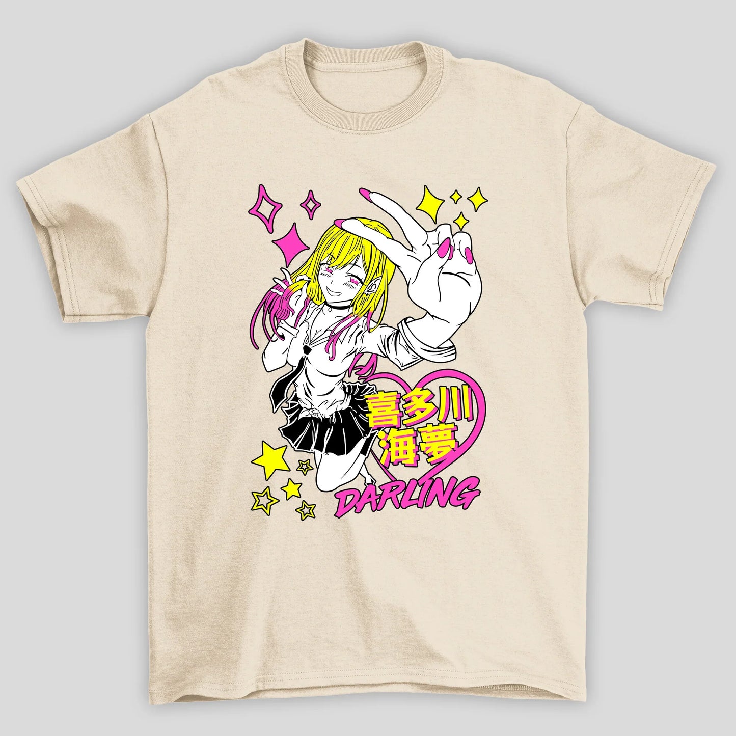 Camiseta Básica Unissex Marin Kanji Darling My Dress Up Darling