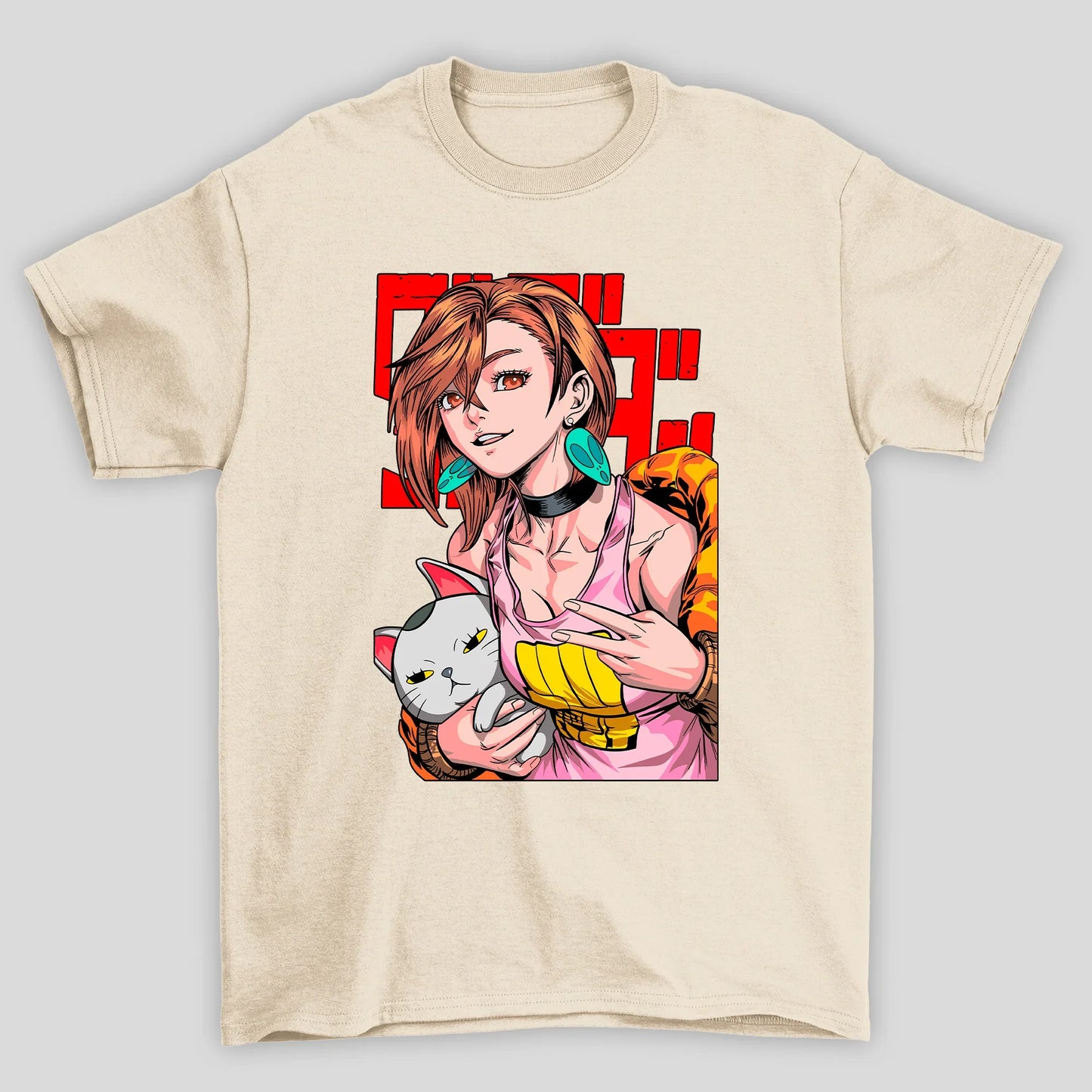 Camiseta Básica Unissex Momo Ayase Velha Turbo Dandadan