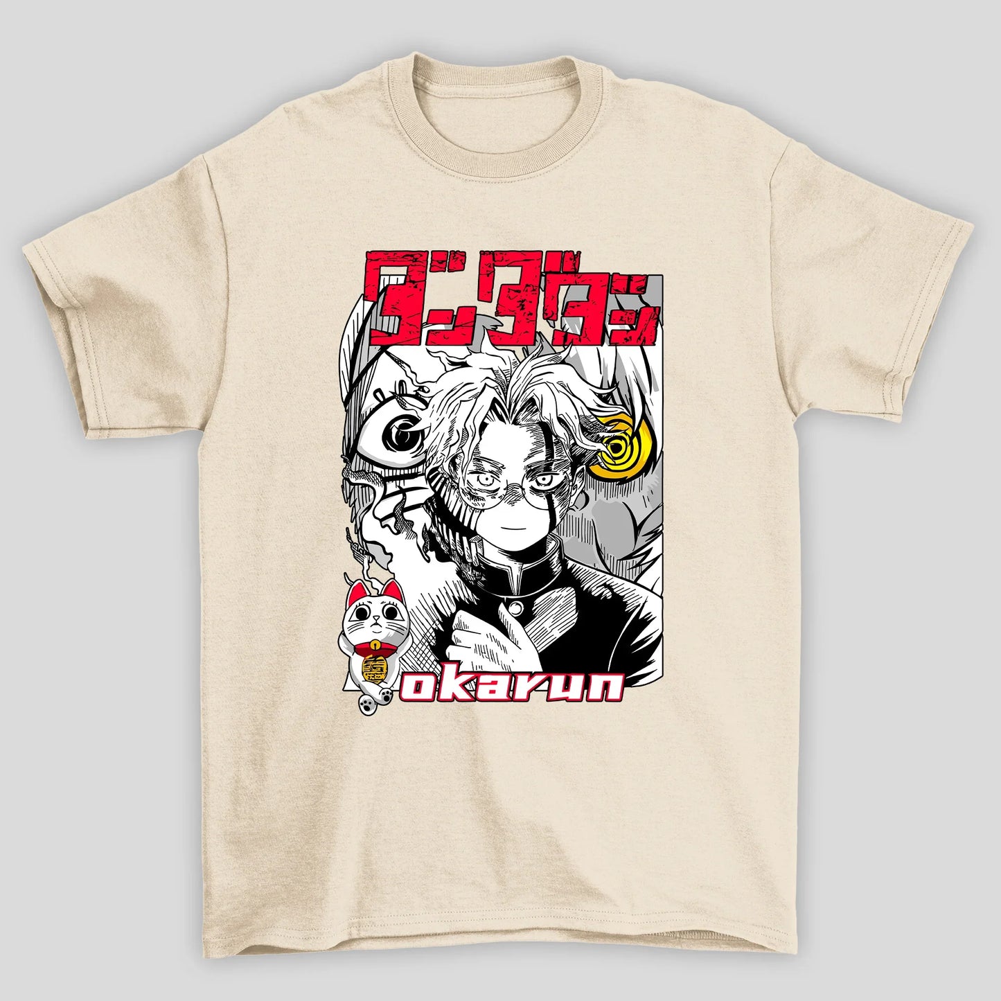 Camiseta Básica Unissex Okarun Kanji Dandadan