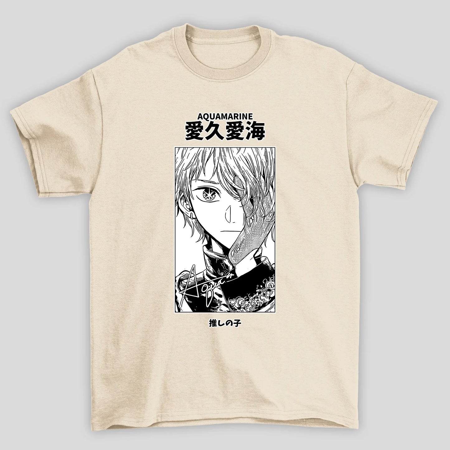 Camiseta Básica Unissex Aquamarina Kanji Oshi No Ko