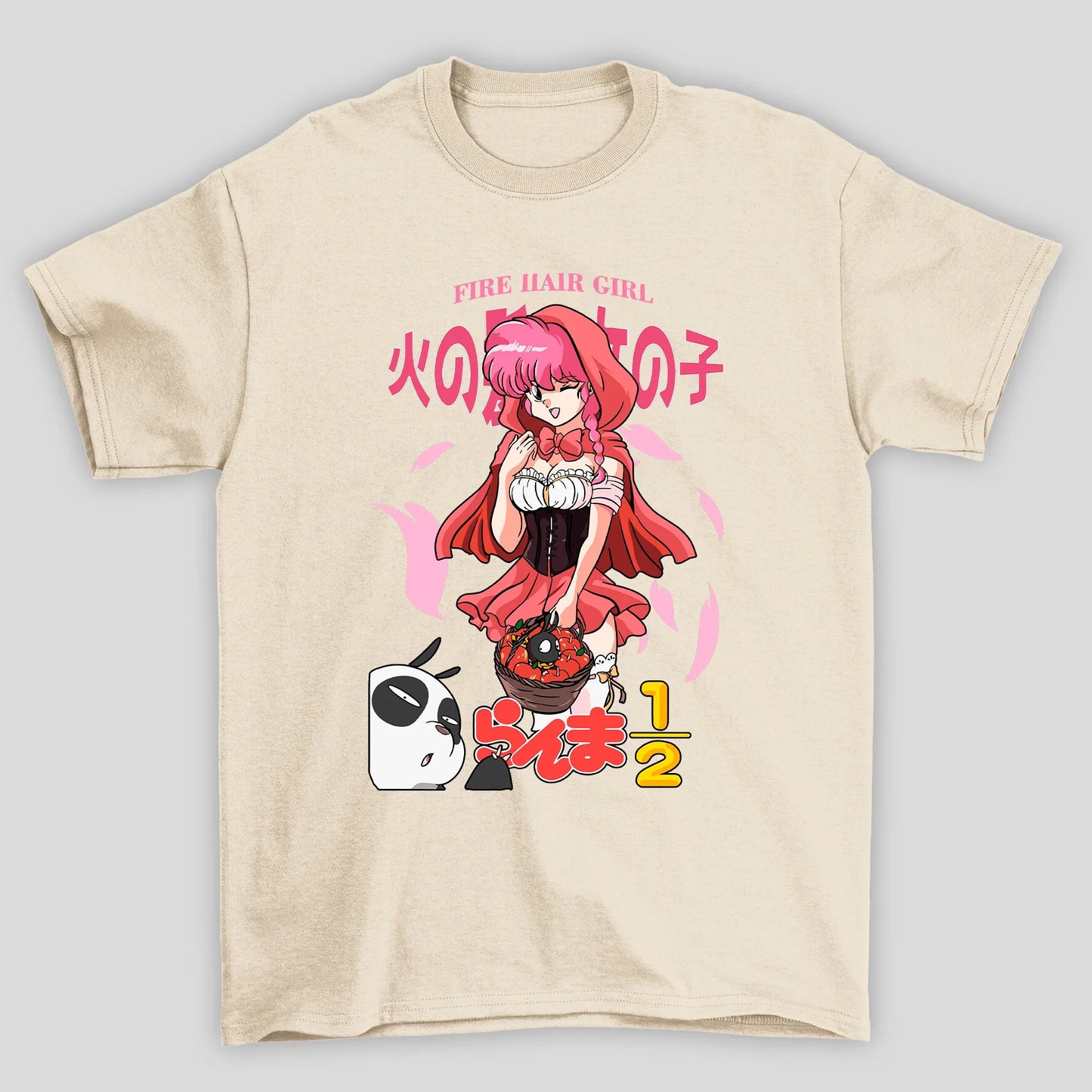 Camiseta Básica Unissex Ranma Saotome Capa Vermelha